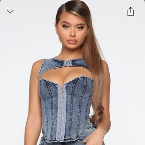 FASHION NOVA DENIM SET